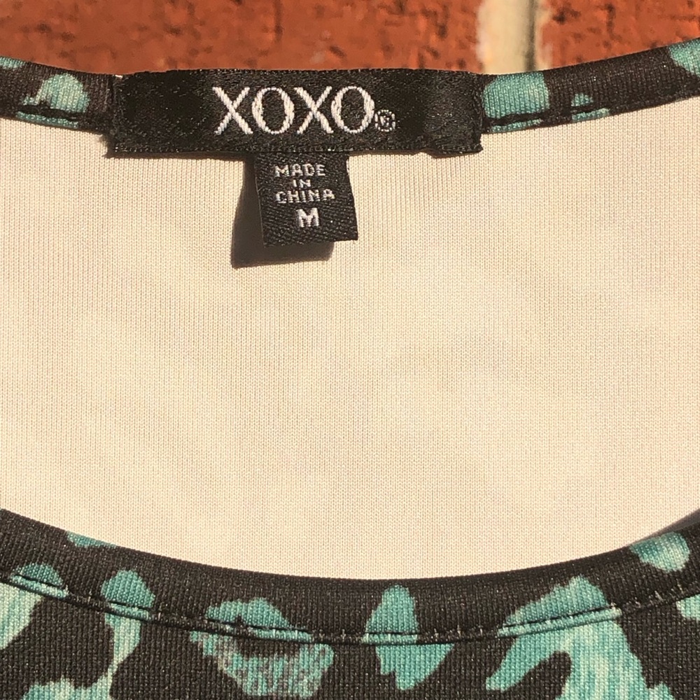 XOXO Black and Green Dress Size Medium —#041 - Picture 8 of 11